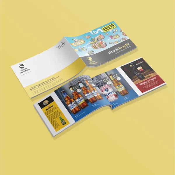 Brochure van Royal Swinkels met productoverzicht in drukwerk
