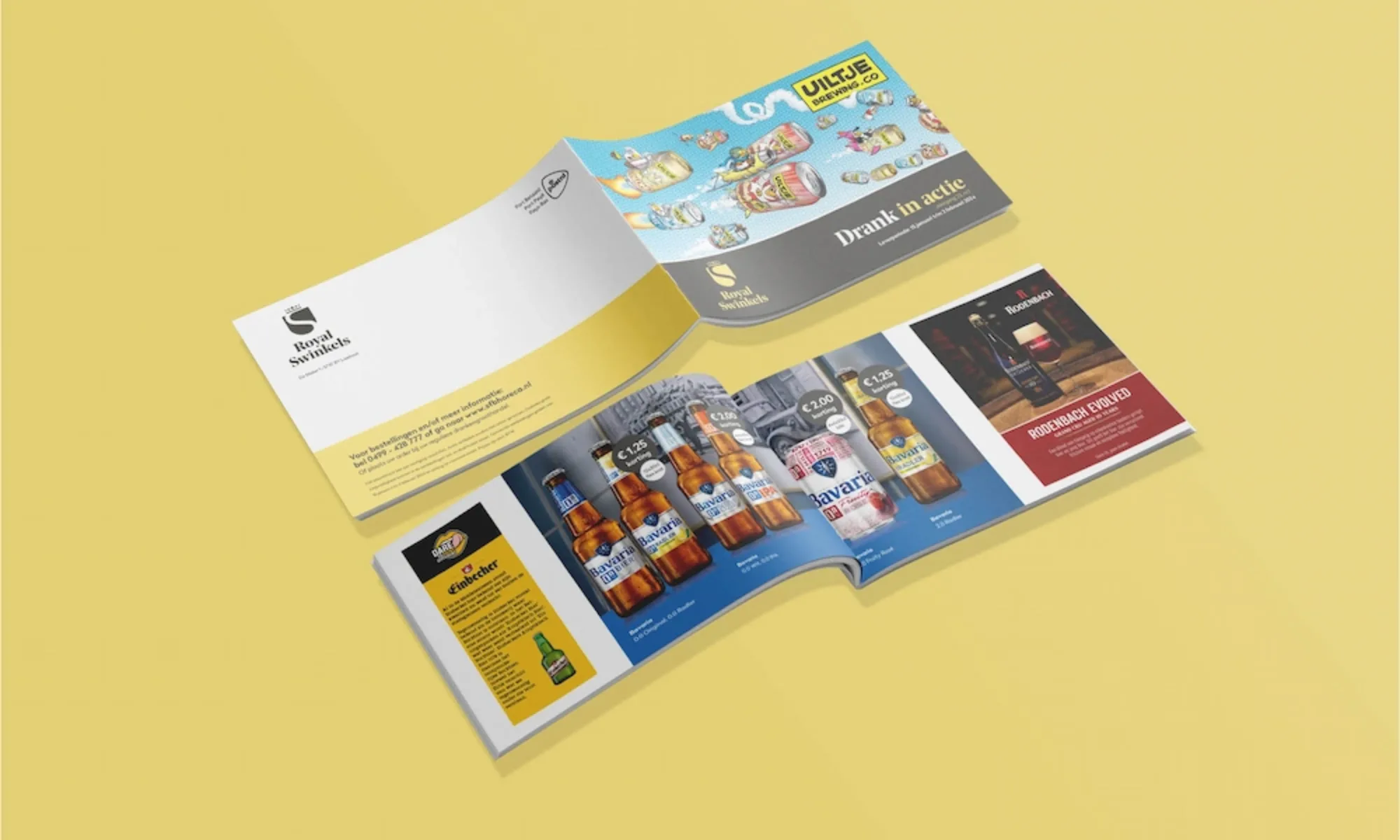 Brochure van Royal Swinkels met productoverzicht in drukwerk